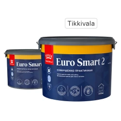 Краска для стен и потолков Tikkivala/Tikkurila Euro Smart 2 матовая цвет белый 9 л