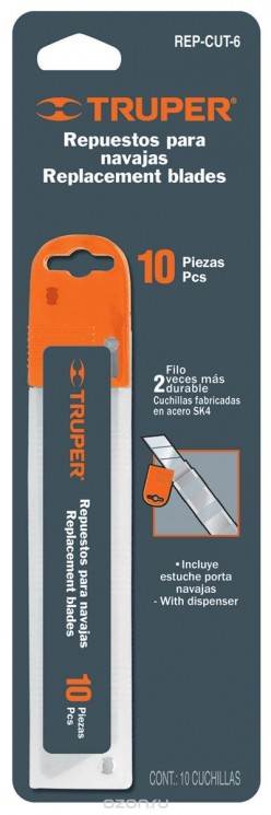 Лезвие запасное для ножей «TRUPER» (cut-6 REP-CUT-6) 10шт
