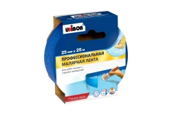 Малярная клейкая лента (скотч) Unibob Профи 25 мм х 25 м 